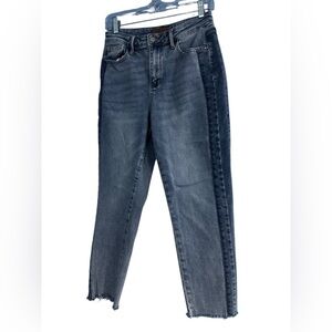 Judy Blue Straight Leg Blue Jeans with Raw Hem Size 27